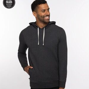 XXL Travis Mathew hoodie - heather black new in package